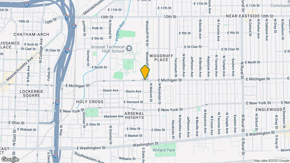 1701 E Michigan St Map and Location Details