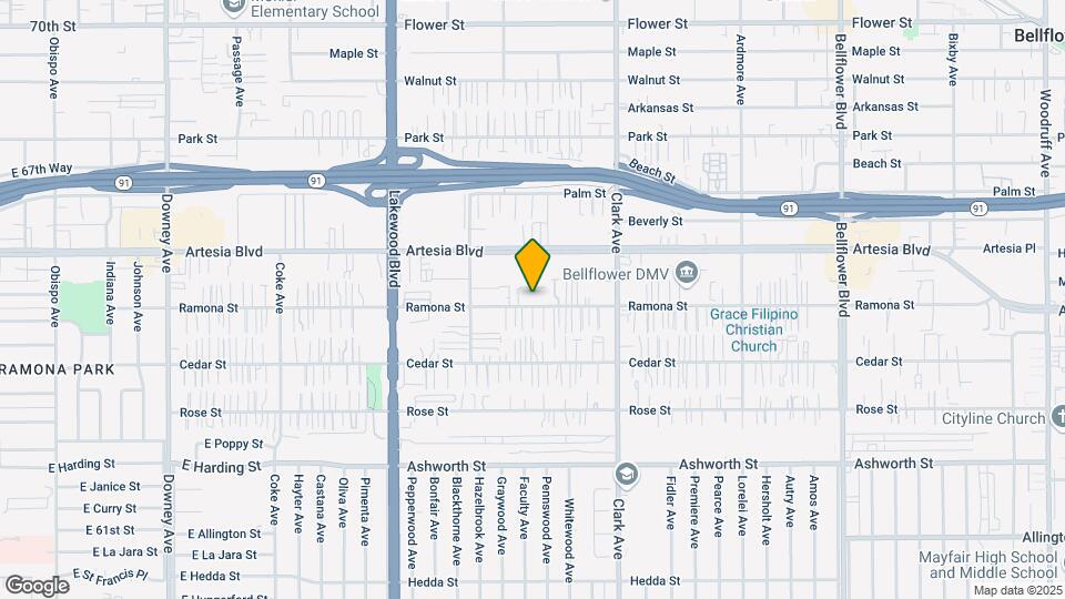 9229 Ramona St Map and Location Details