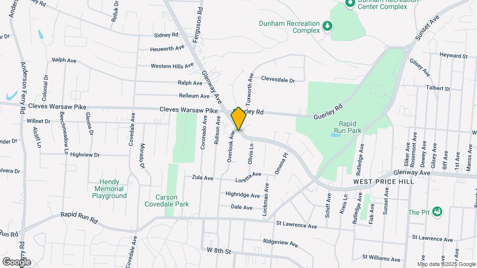 4821 Glenway Ave Mapa y Detalles de la Ubicación
