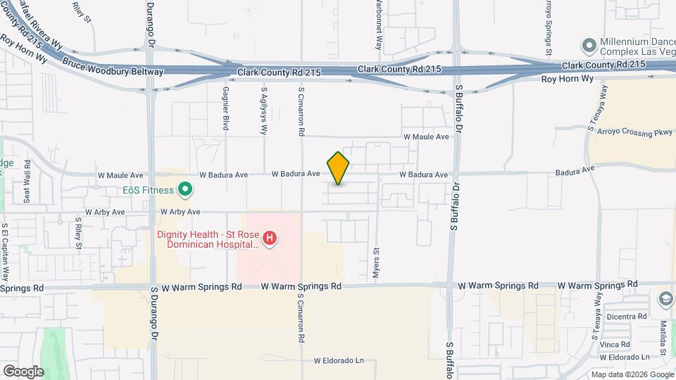 8086 Misty Canyon Ave Map and Location Details