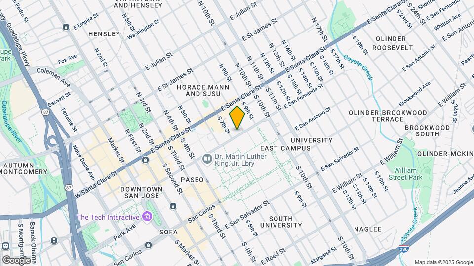 329 E San Fernando St Mapa y Detalles de la Ubicación