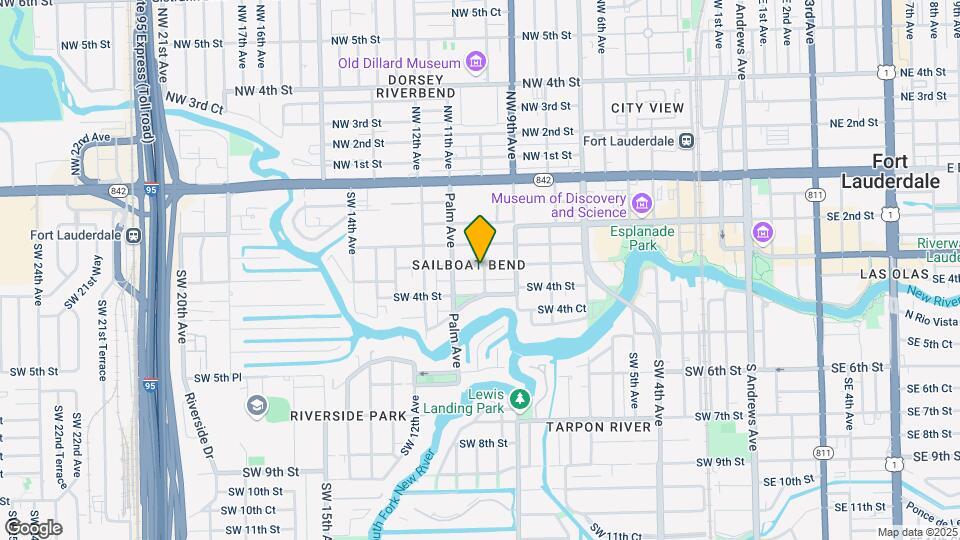 1000 W Las Olas Blvd Map and Location Details