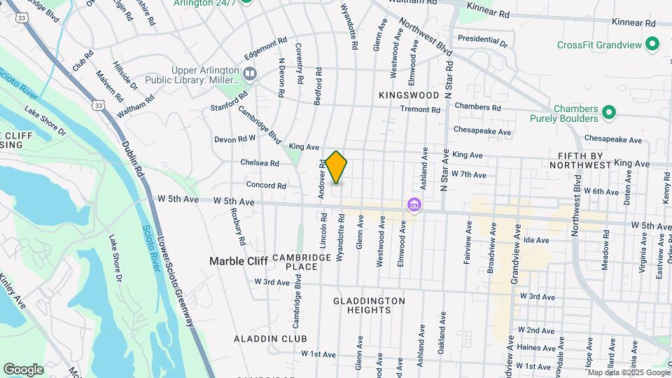 1639-1645 Wyandotte Rd Map and Location Details