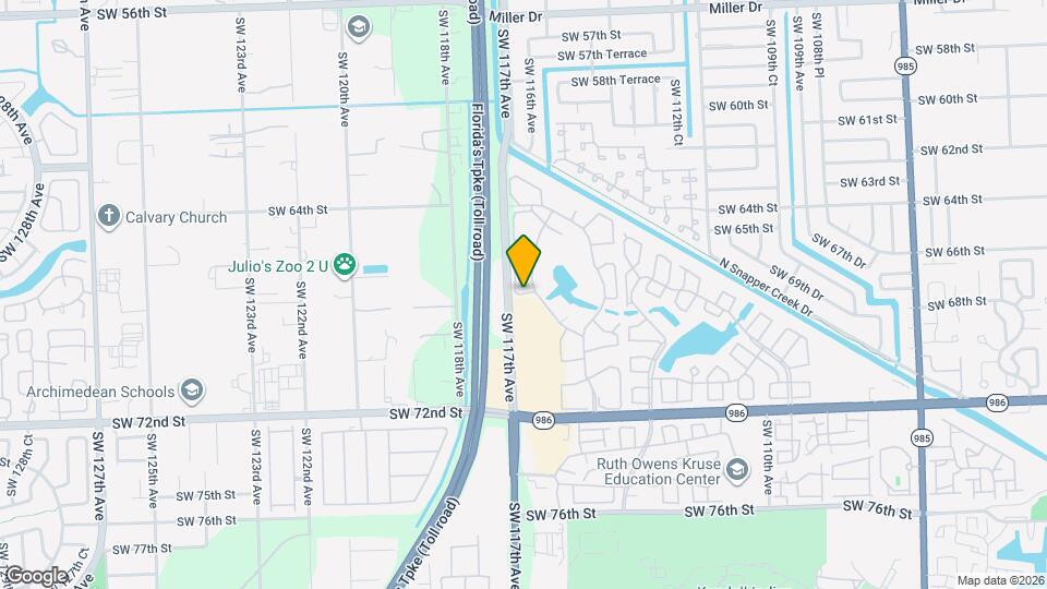 6621 SW 116th Pl Map and Location Details