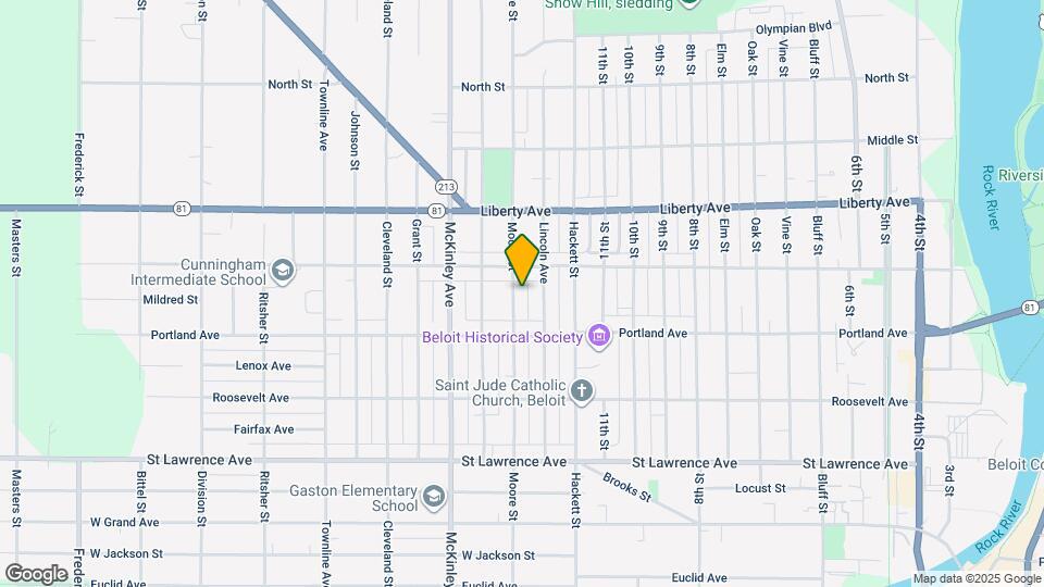 943 Moore St Map and Location Details
