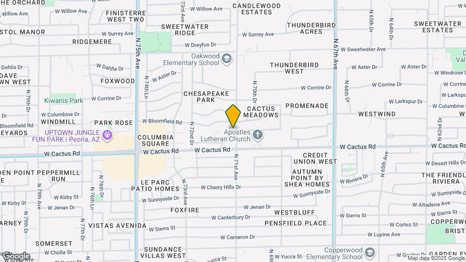 12349 N 71st Dr Map and Location Details