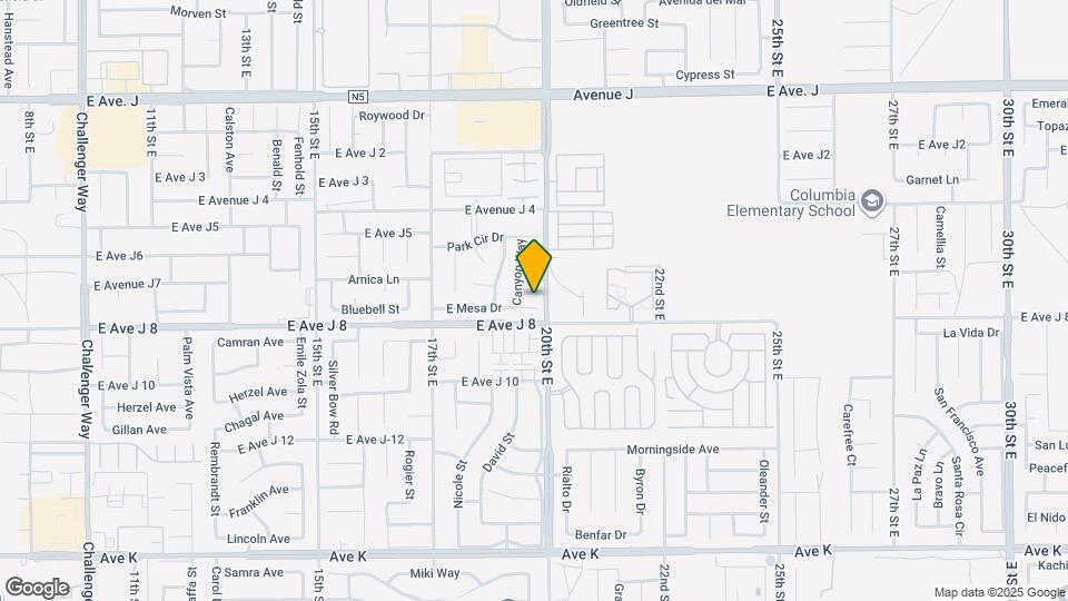 1843 E Mesa Dr Map and Location Details