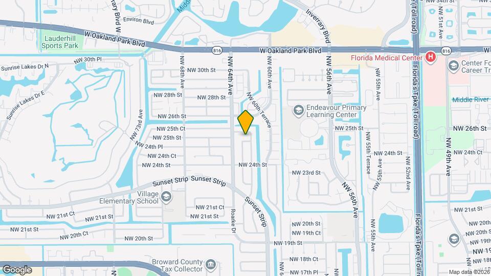 6321 NW 25th St Map and Location Details