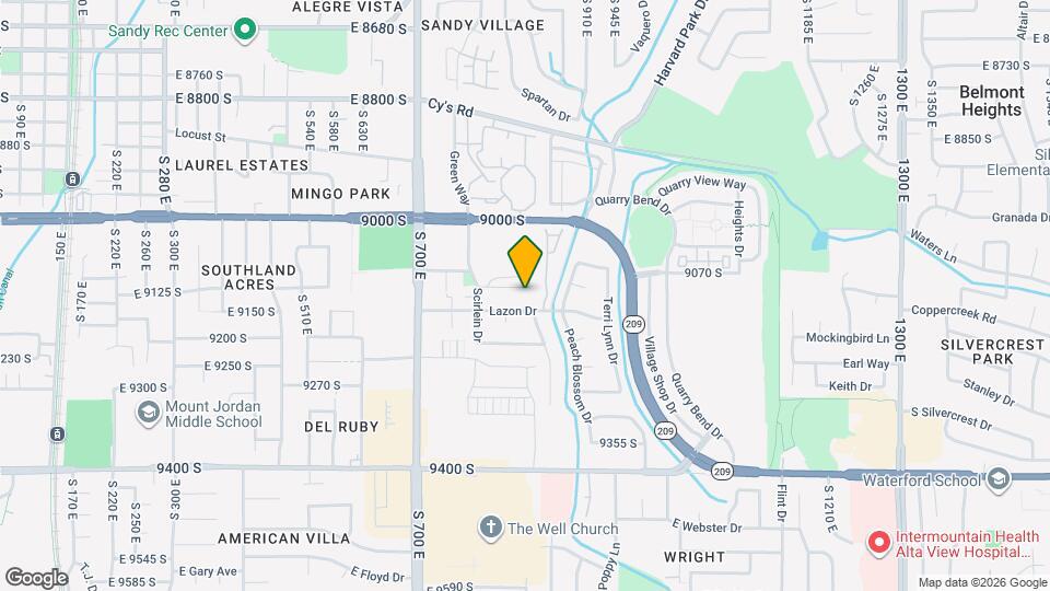 822 E Gatewood Dr Map and Location Details