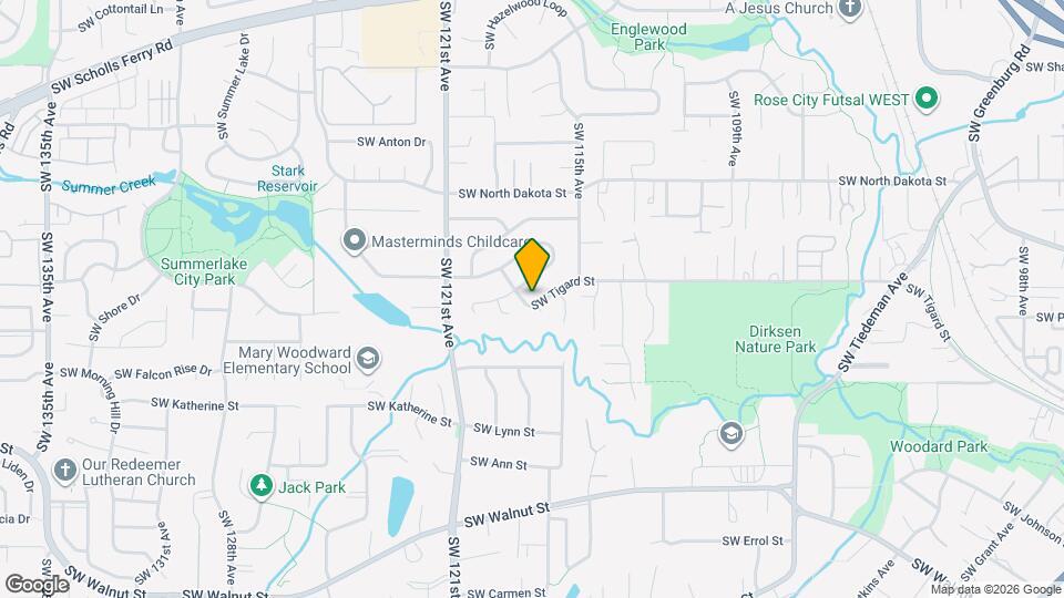 11705 SW Tigard St Map and Location Details