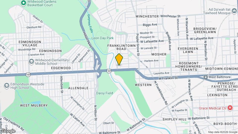615 N Rosedale St Map and Location Details