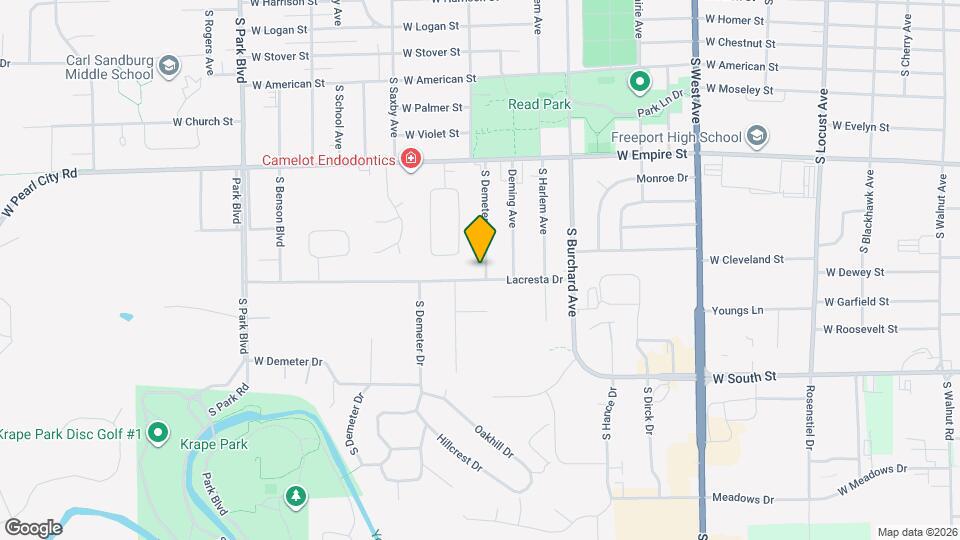 1470 S Demeter Dr Map and Location Details