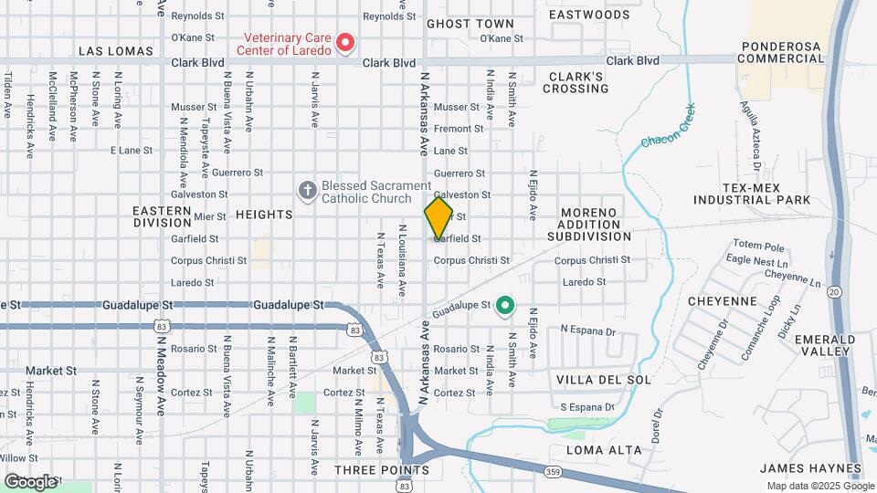 2807 Garfield St Map and Location Details