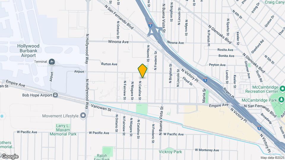 2324 N Catalina St Map and Location Details