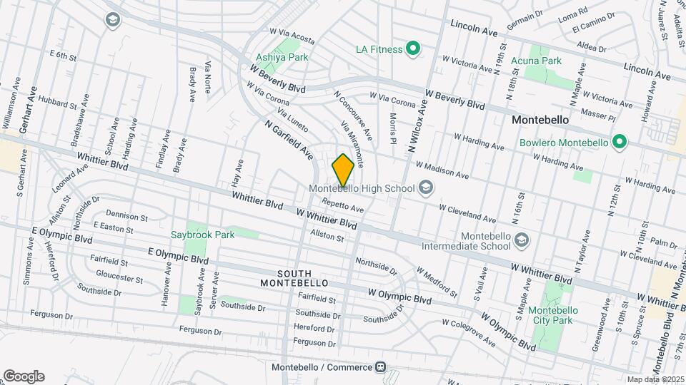 2439 W Cleveland Ave, Unit Back unit Map and Location Details