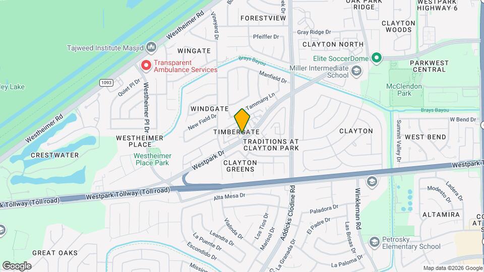 15919 Timber Chase Dr Map and Location Details