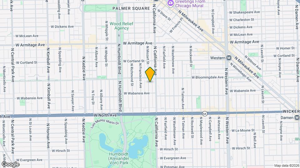 1731 N Mozart St, Unit J06P Mapa y Detalles de la Ubicación