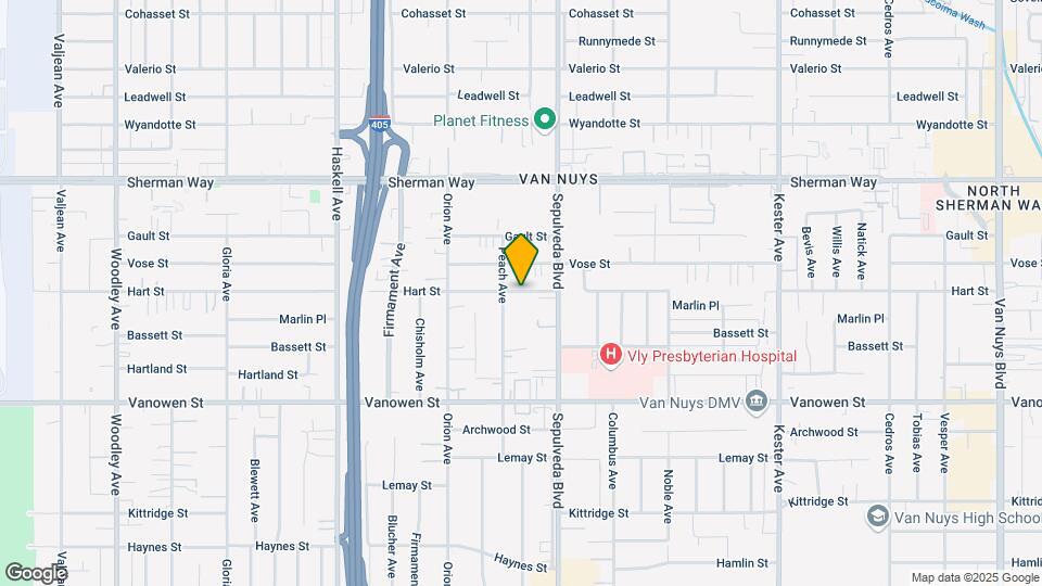 15338 Hart St Map and Location Details