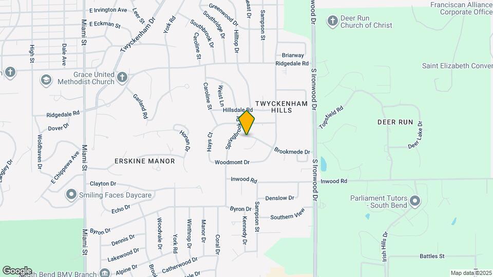 1720 Brookmede Dr Map and Location Details