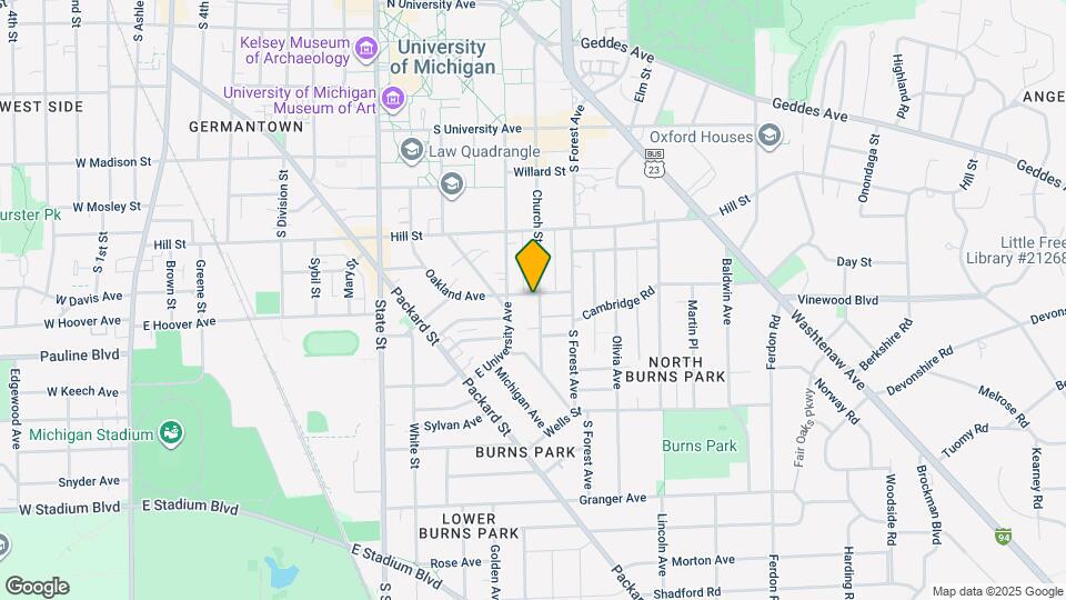 1130 Oakland Ave Map and Location Details