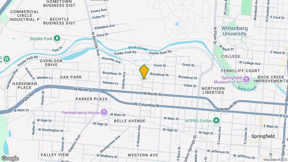 302 N Western Ave Map and Location Details