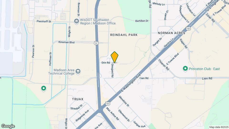 1725 Onsgard Rd Mapa y Detalles de la Ubicación