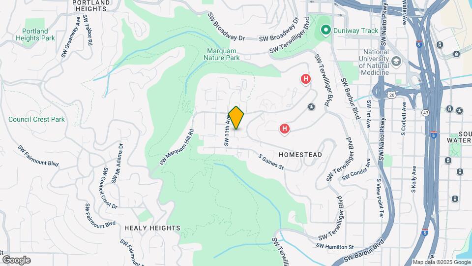 Marquam Hollow Mapa y Detalles de la Ubicación