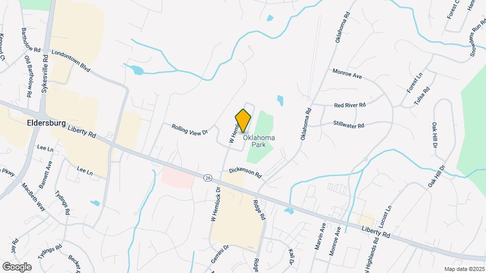 6214 E Hemlock Dr Map and Location Details