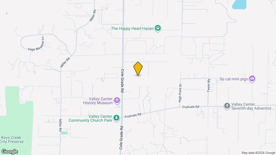 29433 Cole Grade Rd Map and Location Details