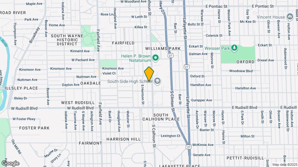 3530 S Calhoun St Map and Location Details