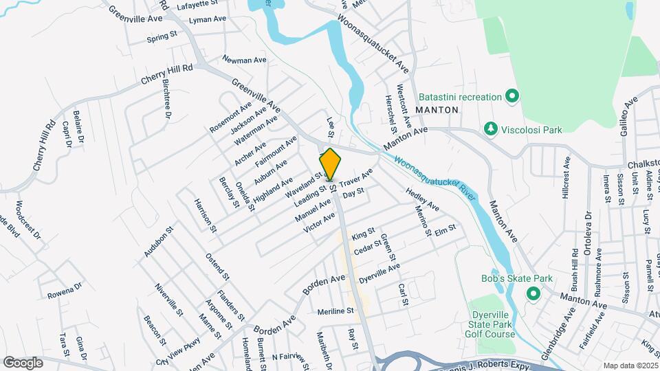 670 Killingly St, Unit Third floor Map and Location Details