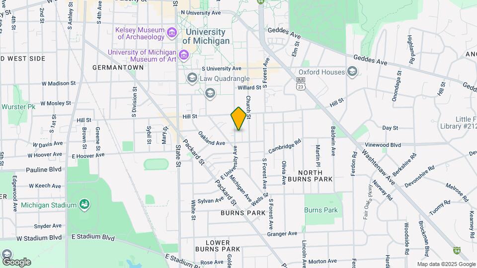 837 E University Ave Map and Location Details