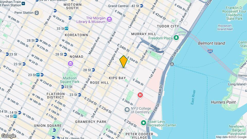 210 E 31st St Map and Location Details