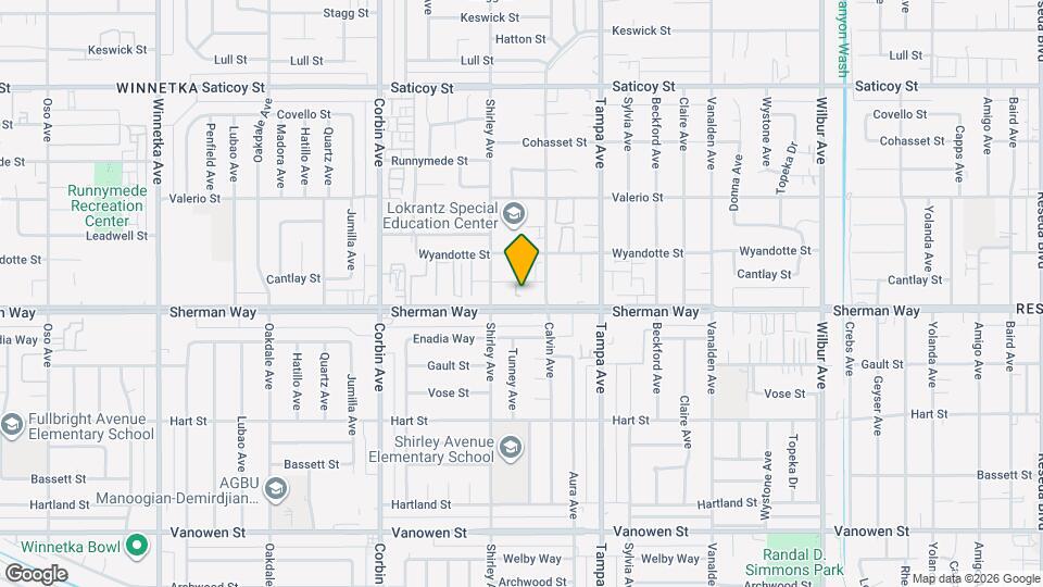 19431 Sherman Way Map and Location Details