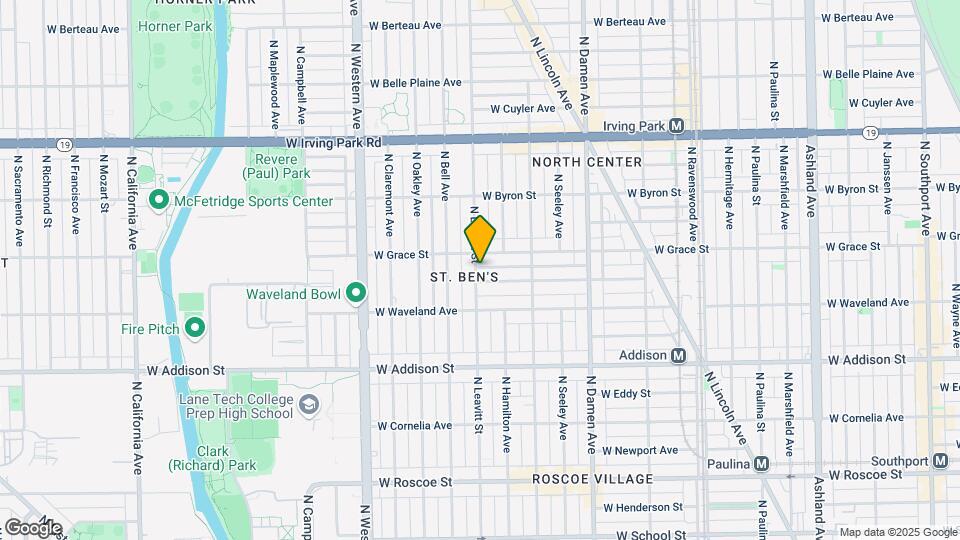 3737 N Leavitt St Map and Location Details