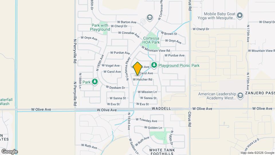 18254 W Hatcher Rd Map and Location Details