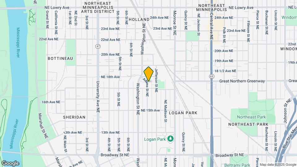 1715 Adams St NE, Unit 1 Map and Location Details