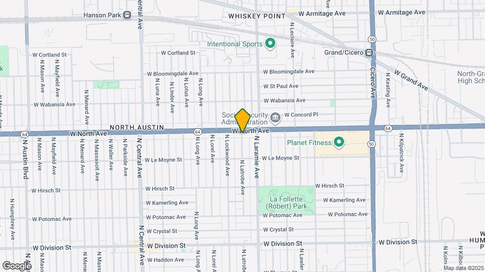 1552 N Latrobe Ave Map and Location Details