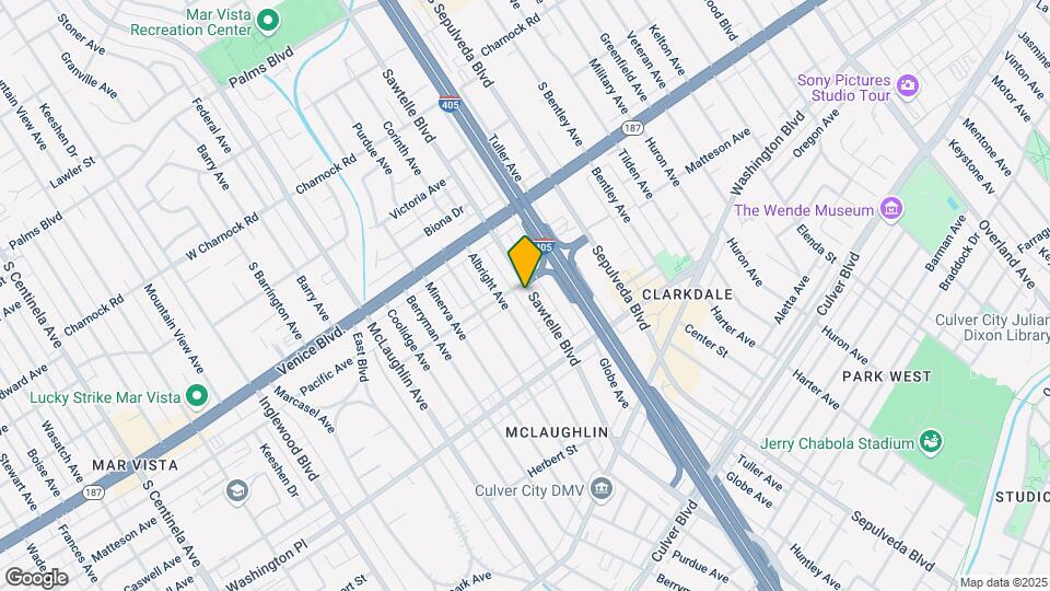 3909 Sawtelle Blvd Map and Location Details