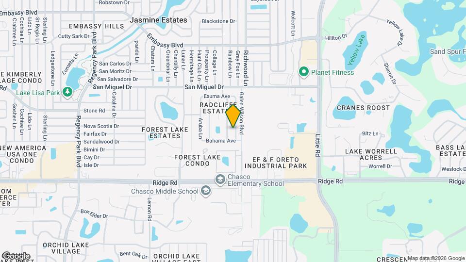 8737 Andros Ln Map and Location Details