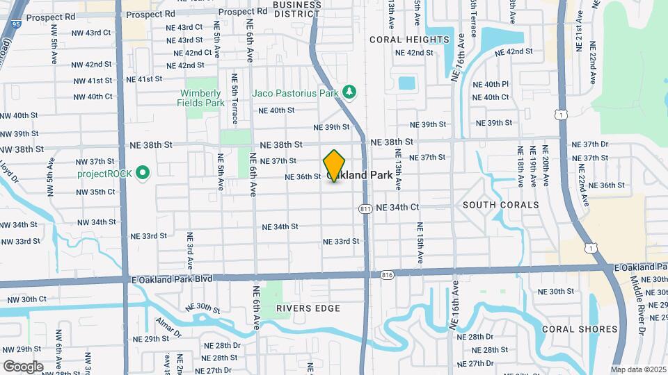 1041 NE 35th St Map and Location Details