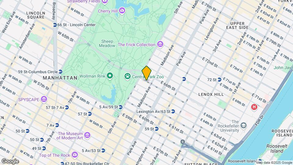 18 E 65th St Mapa y Detalles de la Ubicación