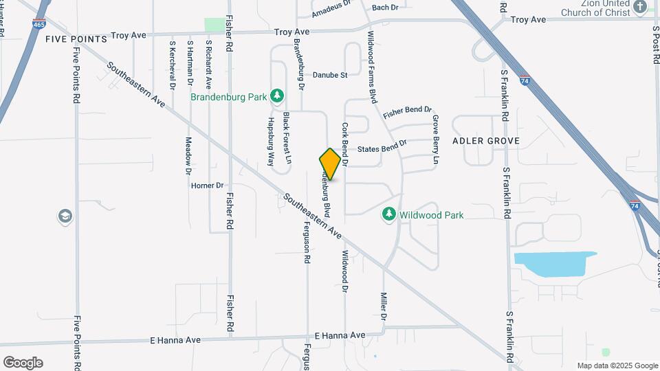 3509 Brandenburg Blvd Map and Location Details