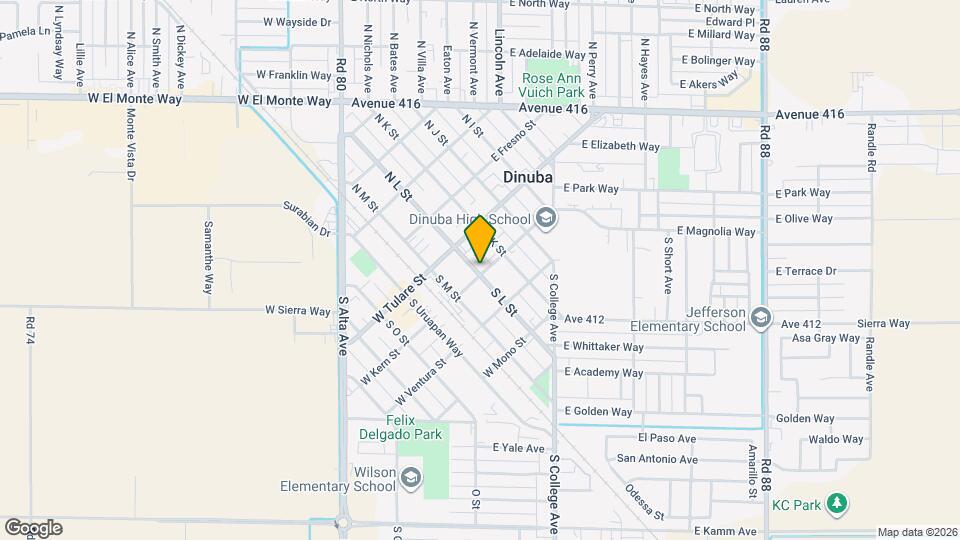 186 S L St Map and Location Details