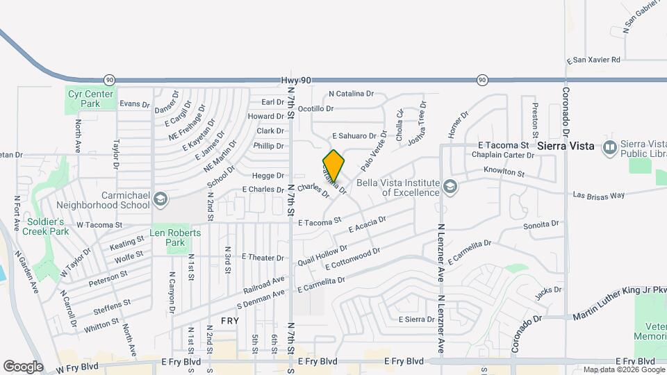 860 Catalina Dr Map and Location Details