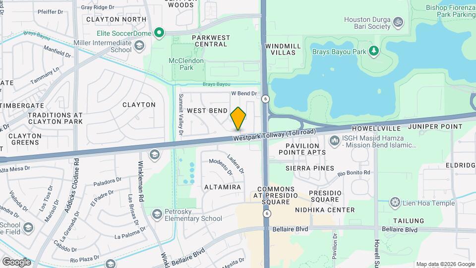 4138 Club Valley Dr Map and Location Details