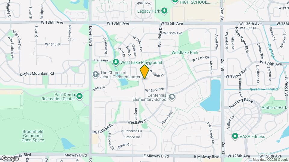 13270 Grove Way Mapa y Detalles de la Ubicación