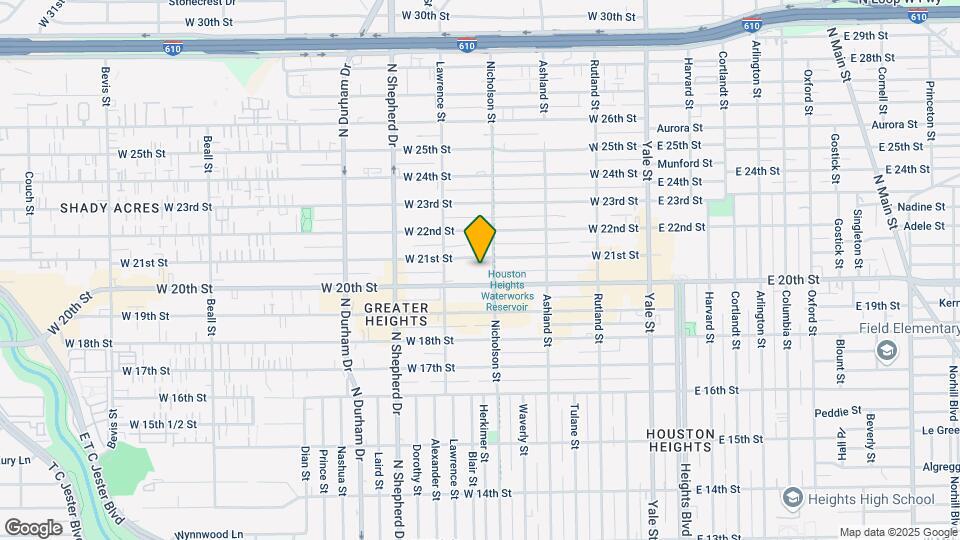 510 W 20th St Map and Location Details