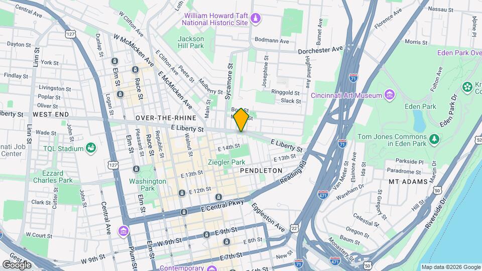 1410 Mansfield St Mapa y Detalles de la Ubicación