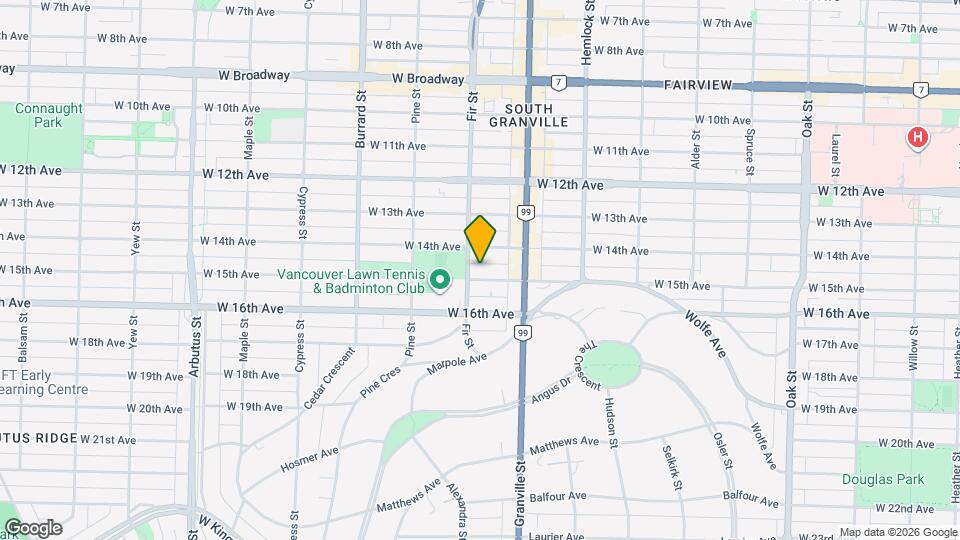 1585 W 15th Ave Map and Location Details